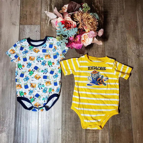 Toddler Boy Casual Bodysuit Top Bundle Size 24m NWOT - Picture 1 of 15